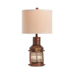 Copper Lantern Table Lamp