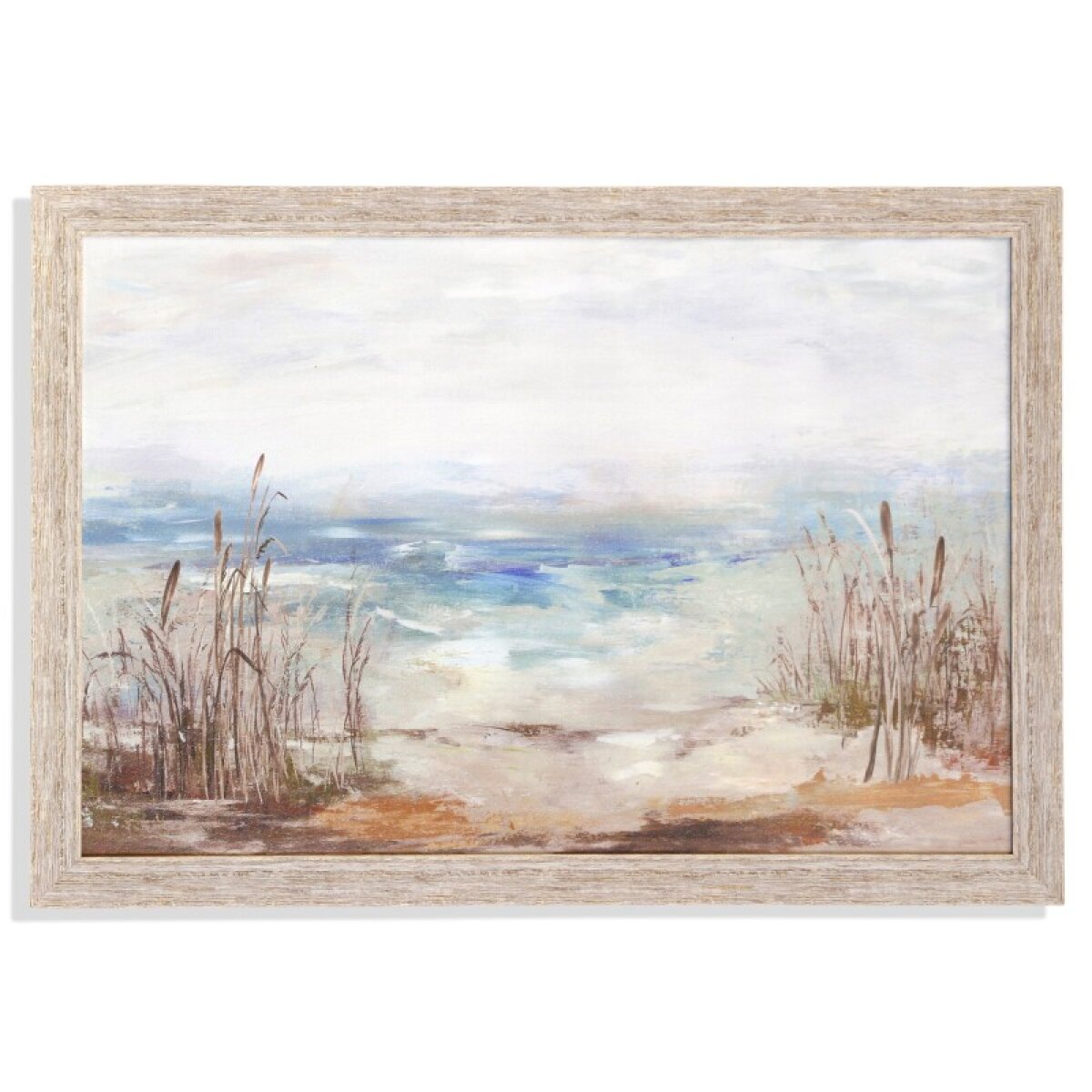 12522c1ad568cd002eaba40a82fa7b11 Waves From A Distancetextured Framed Print - Image 1