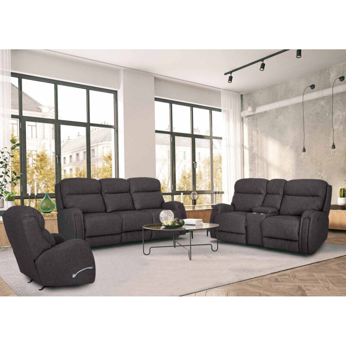 12af765014b2567abf0d2d36b1a09a85 679 Bridger Power Reclining Loveseat W/integrated Usb Port 67934-83 - Image 1