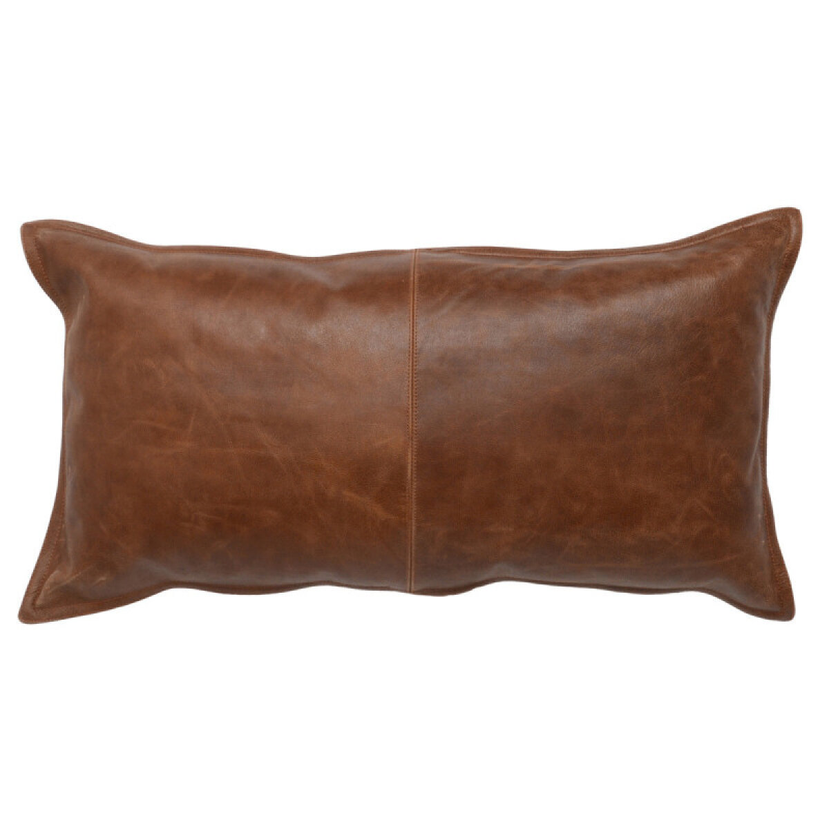 134b0cd48023bf977427fa0e3865b625 SLD Leather Pillow - Kona Brown / 14"x26" - Image 1