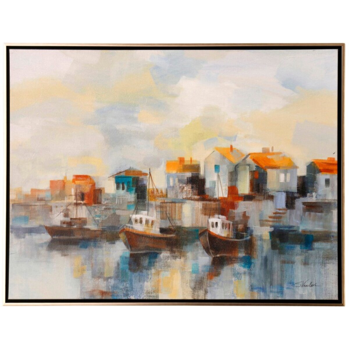 13cf5f18b9ebf99caad3b1c8bfa936e7 Black Sea Harbor Manufactured Canvas - Image 1