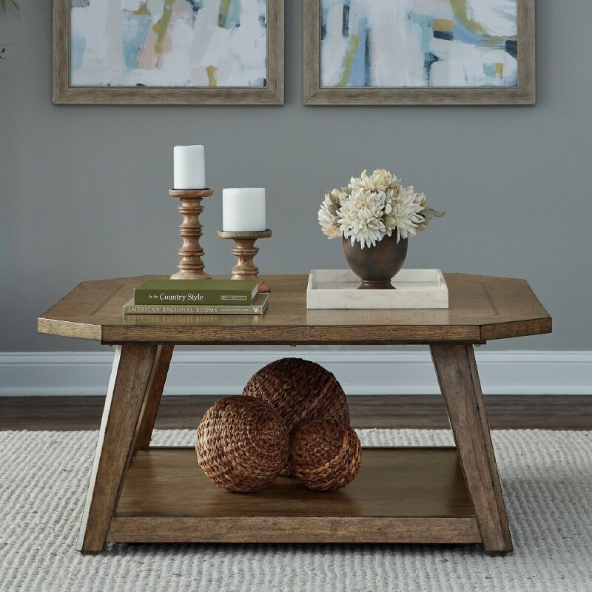 148ceac405334aeb94bd8eddfd6baecb Carolina Park Octagonal Cocktail Table - Image 1