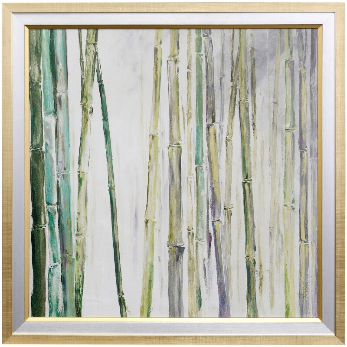156a4fc38b2a8c50c76cb0a796a4f7f4 Bamboo Ii Textured Framed Print - Image 1