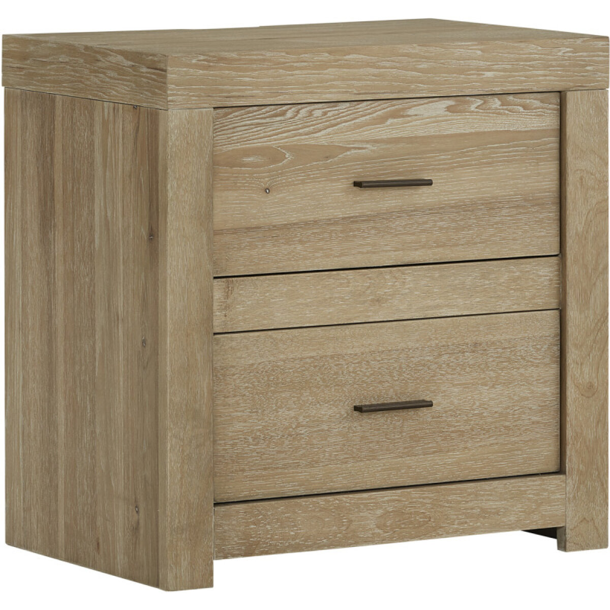 15ad3c241a2f29588a5387954e95b78e Modern Loft 2 Drawer Nightstand W/ Power IML-450-KHK-1 - Image 1