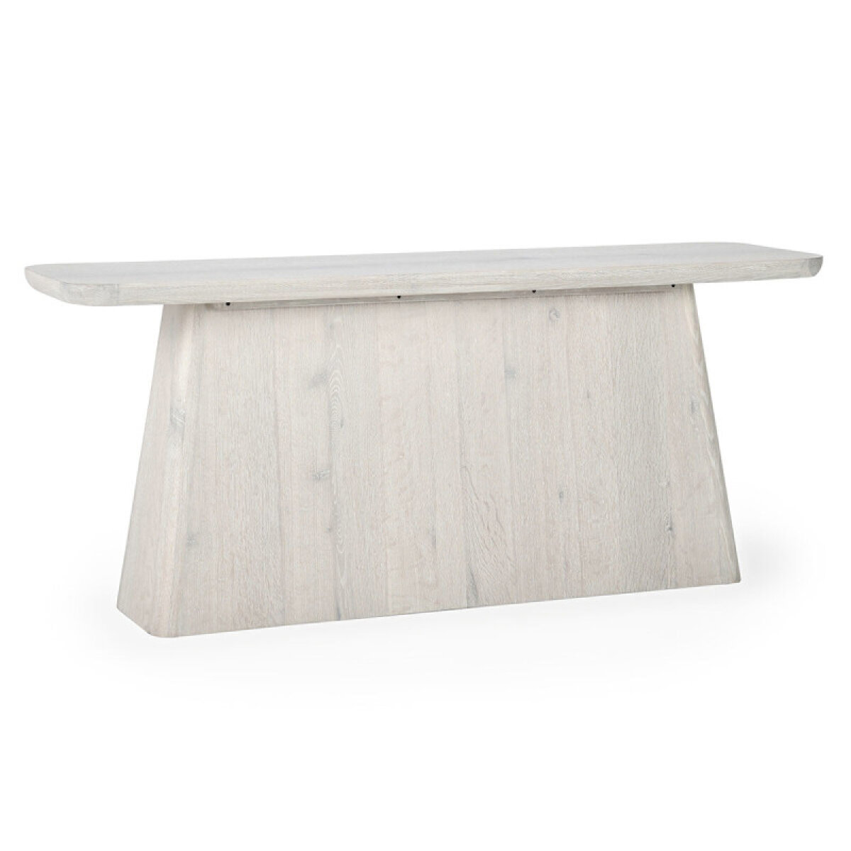 15cf1f090bc8d7a7faca2f82cd3ad926 Orlando Solid Wood Rectangle Console Table - Milk White - Image 1