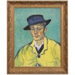 Gentleman With Blue Hat Dann Foley Lifestyle Framed Canvas