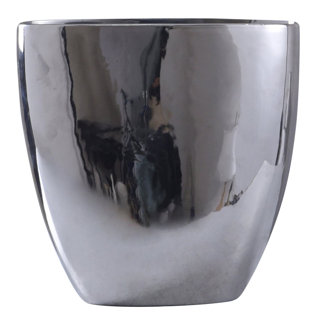 1600879264946048cb111efc16e330f3 Darius Vase- Large | Chrome Finish On Ceramic - Image 1