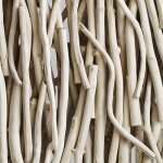 Gathered Teak Wood Wall Decor, Bleached - Image 3