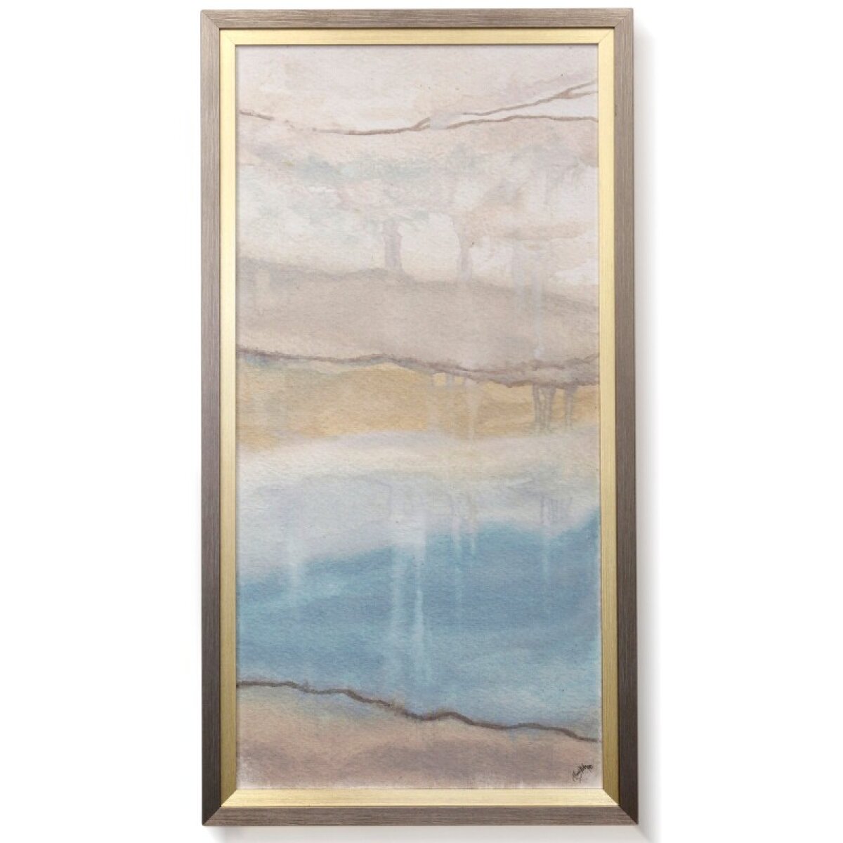 165d9cbde92044ca9c18e964ffc51203 Fog Abstract Ii Textured Framed Print - Image 1