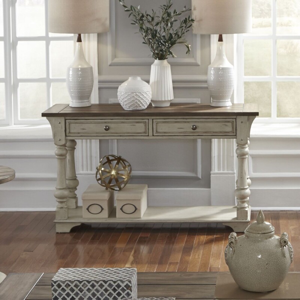 1671f456af9c824f62ace8fc8efe7d97 Morgan Creek Sofa Table - Image 1