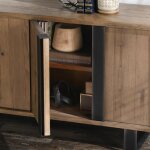 Danica Solid Wood 4dr Buffet - Cafe Brown - Image 9