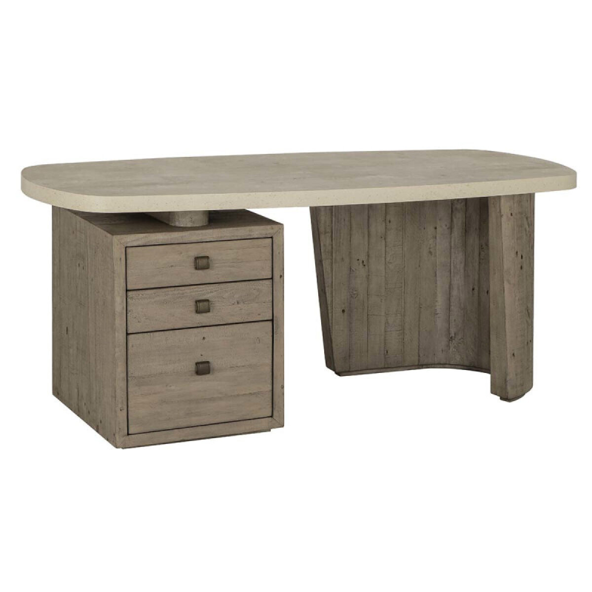 1717e857b459dbf058018c3e523d6781 Angus Solid Wood Desk - Antique White/distressed Gray - Image 1