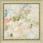Floral Blush Framed Textured Floral Print