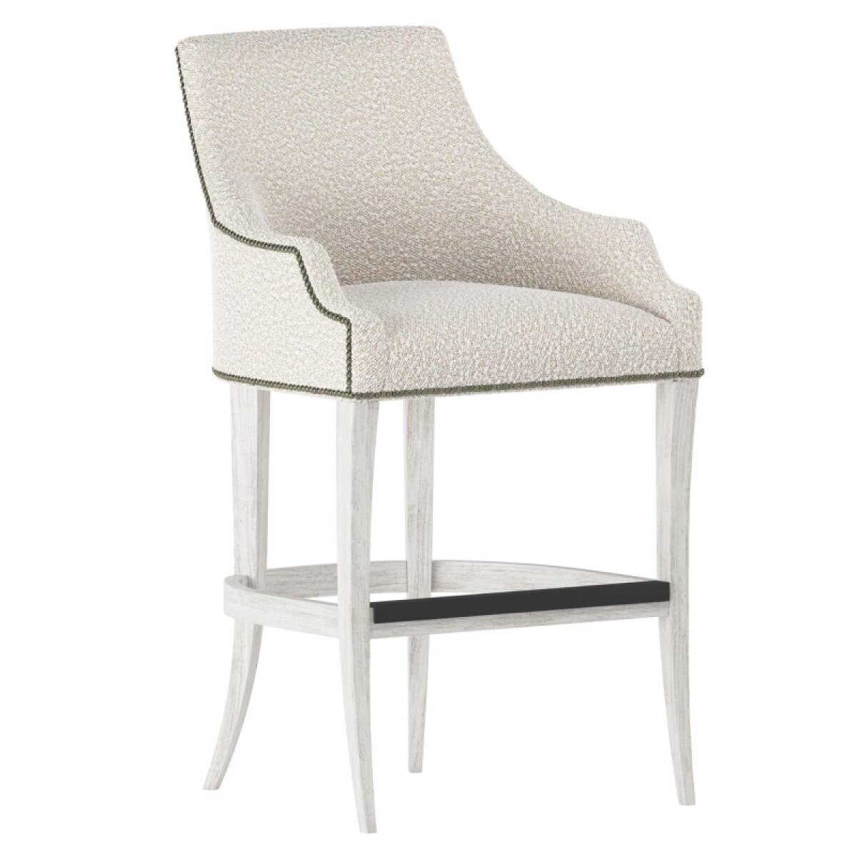 177b08503121d782f85820f7f5e333e7 Keeley Fabric Bar Stool - Image 1
