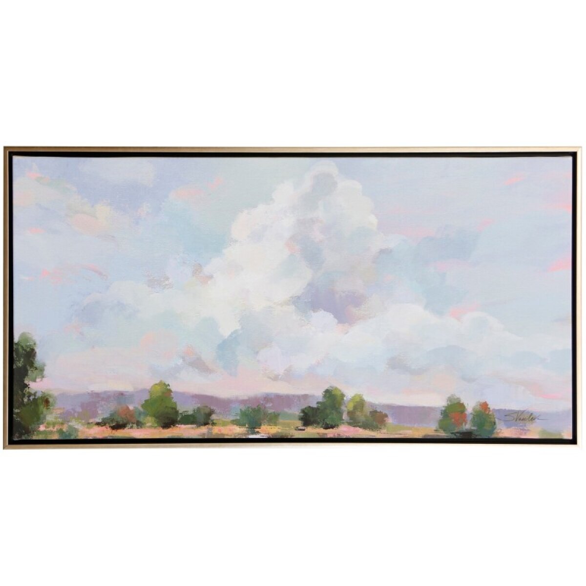 178537d0a2ba61f25e0c4ef6a6831e8f View By Silvia Vassileva A Tranquil Landscape Painting Capturing The Serene Beauty Of A Soft Cloud - Image 1