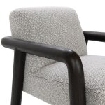 Reyna Upholstered Accent Chair - Black/white - Image 5
