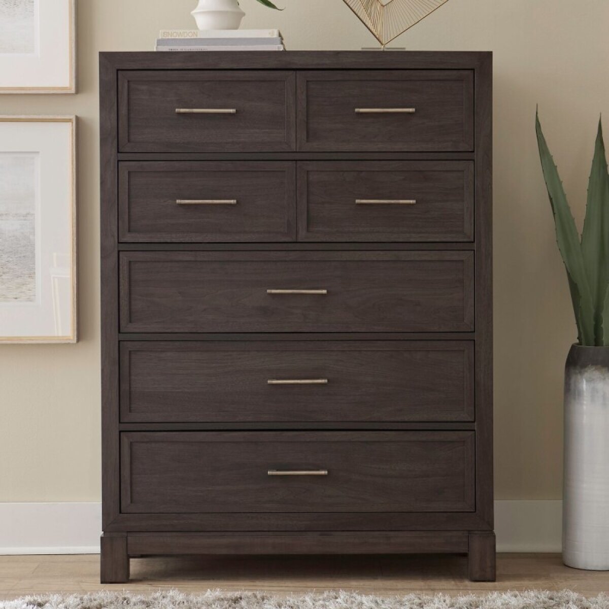 17d41712820c9cf94770278bc305cac5 Modern Edge 5 Drawer Chest - Image 1