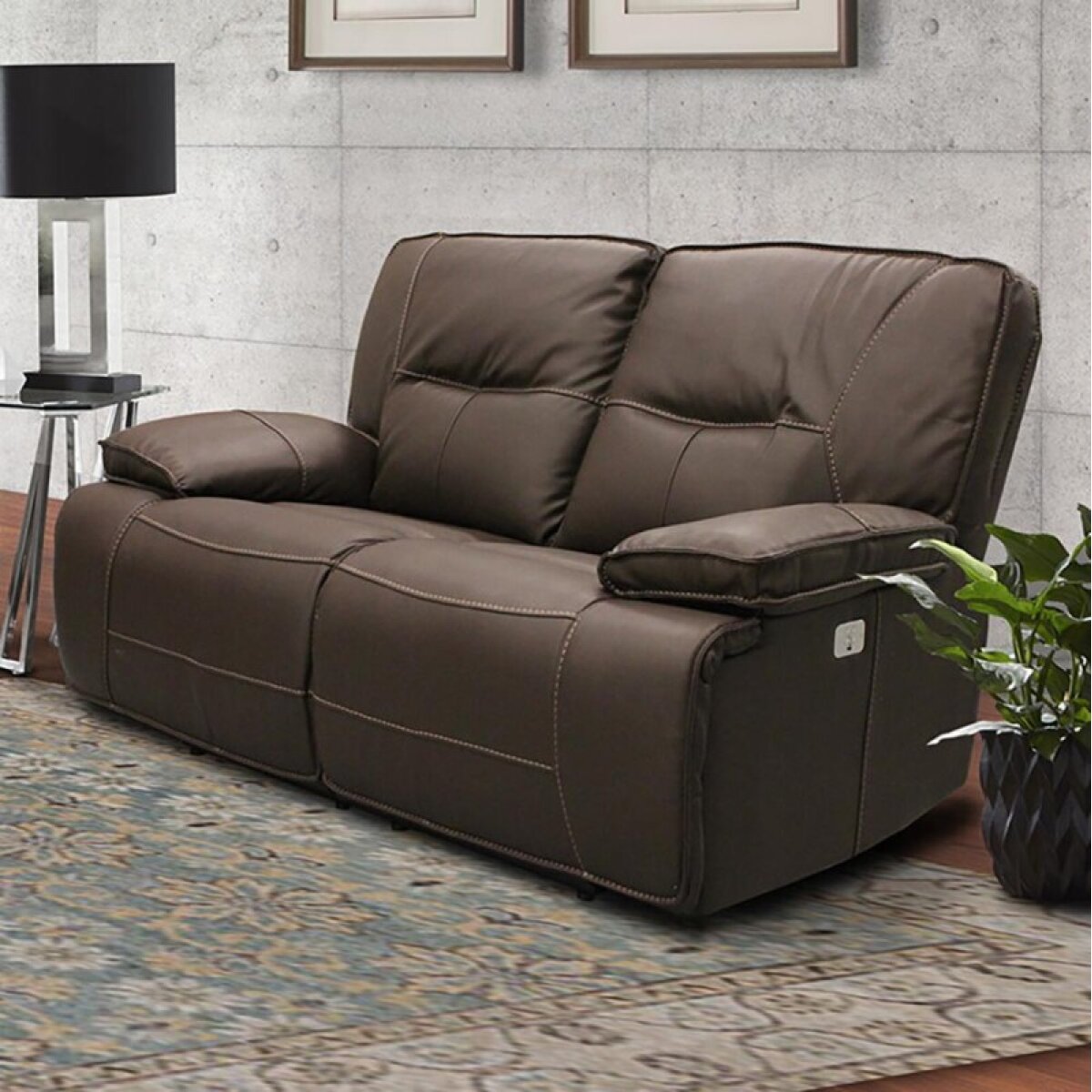 18048564a6caf8717910a27436e617c0 Spartacus - Chocolate Power Loveseat - Image 1