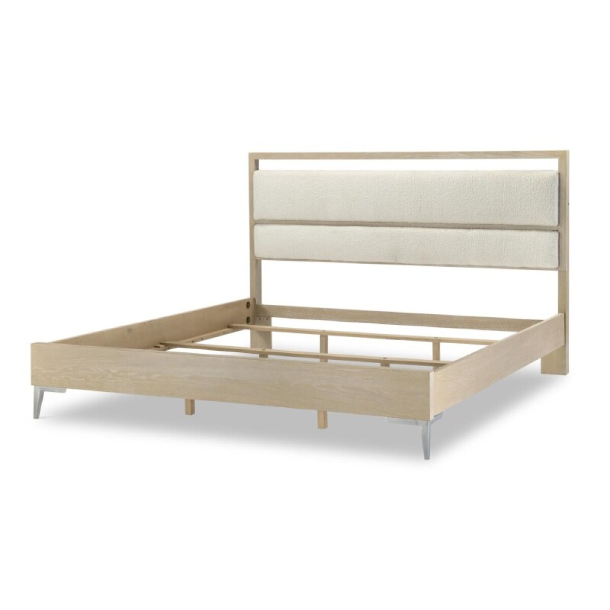1823daa724b7a47bc24debde84d4b066 Complete Upholstered Bed King 6/6 Malabar With Alabaster Fronts 1500-4406K - Image 1