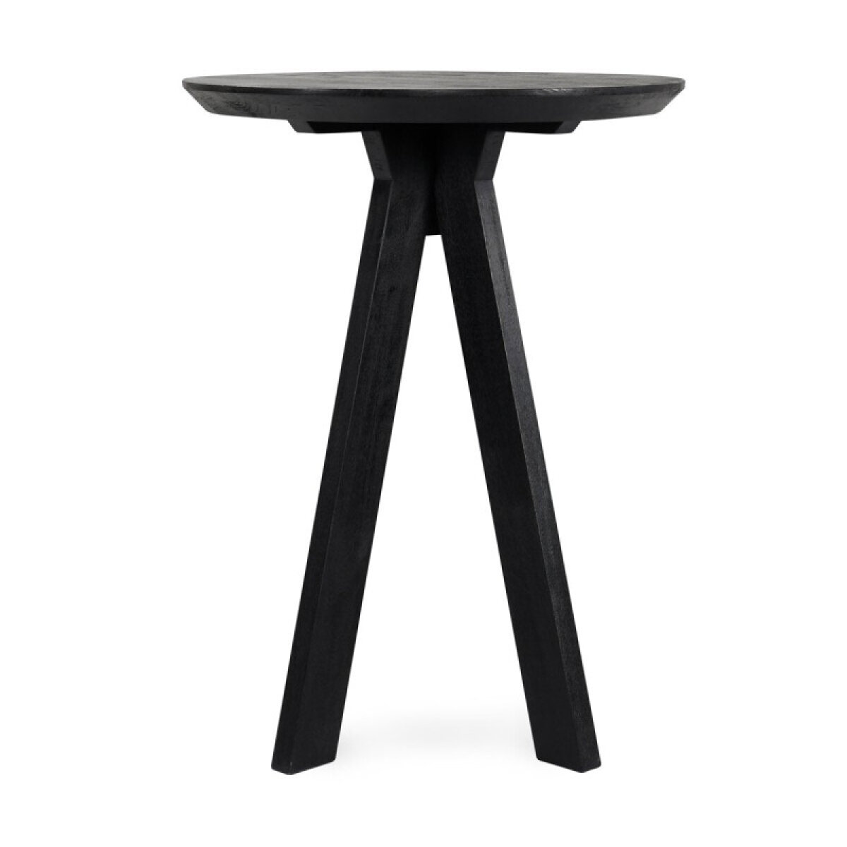 1824e1c0da5c145d60e98efd30aa8743 Rodrigo Solid Wood Round Bar Table - Black - Image 1
