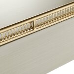 Gloss Linen Dann Foley Lifestyle Two Drawer Wooden Desk - Image 4