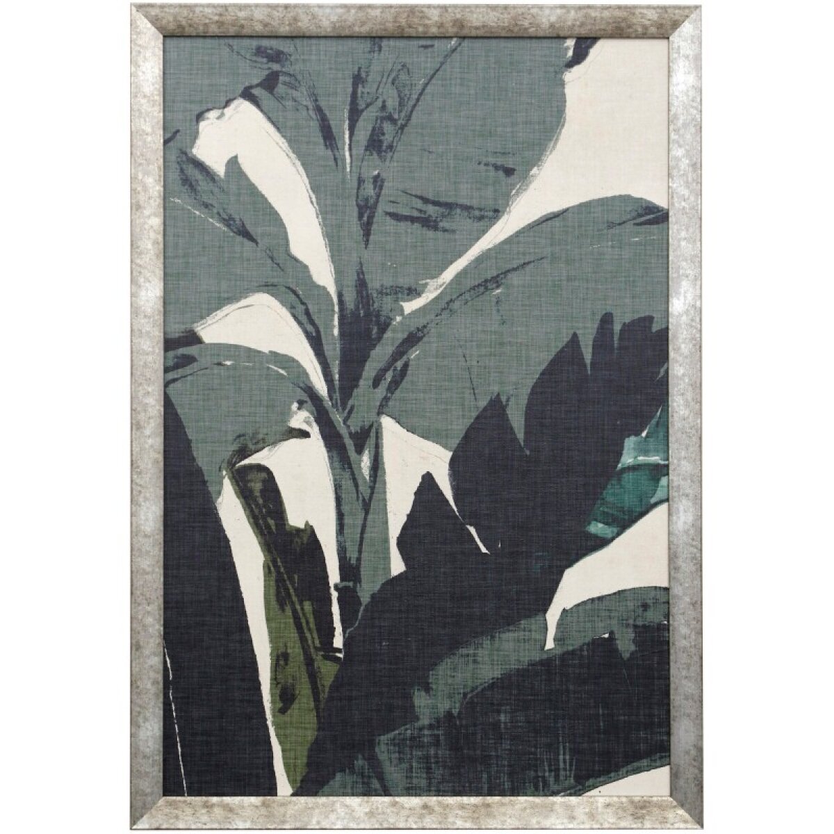 18621f0e24f68c14fc54573dcf16b0eb Retro Miami Palms Textured Framed Print - Image 1