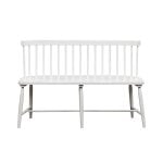 Capeside Cottage Spindle Back Dining Bench - White (RTA) - Image 4