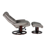 Jacque Pedestal Reclining Chair & Ottoman - Image 3