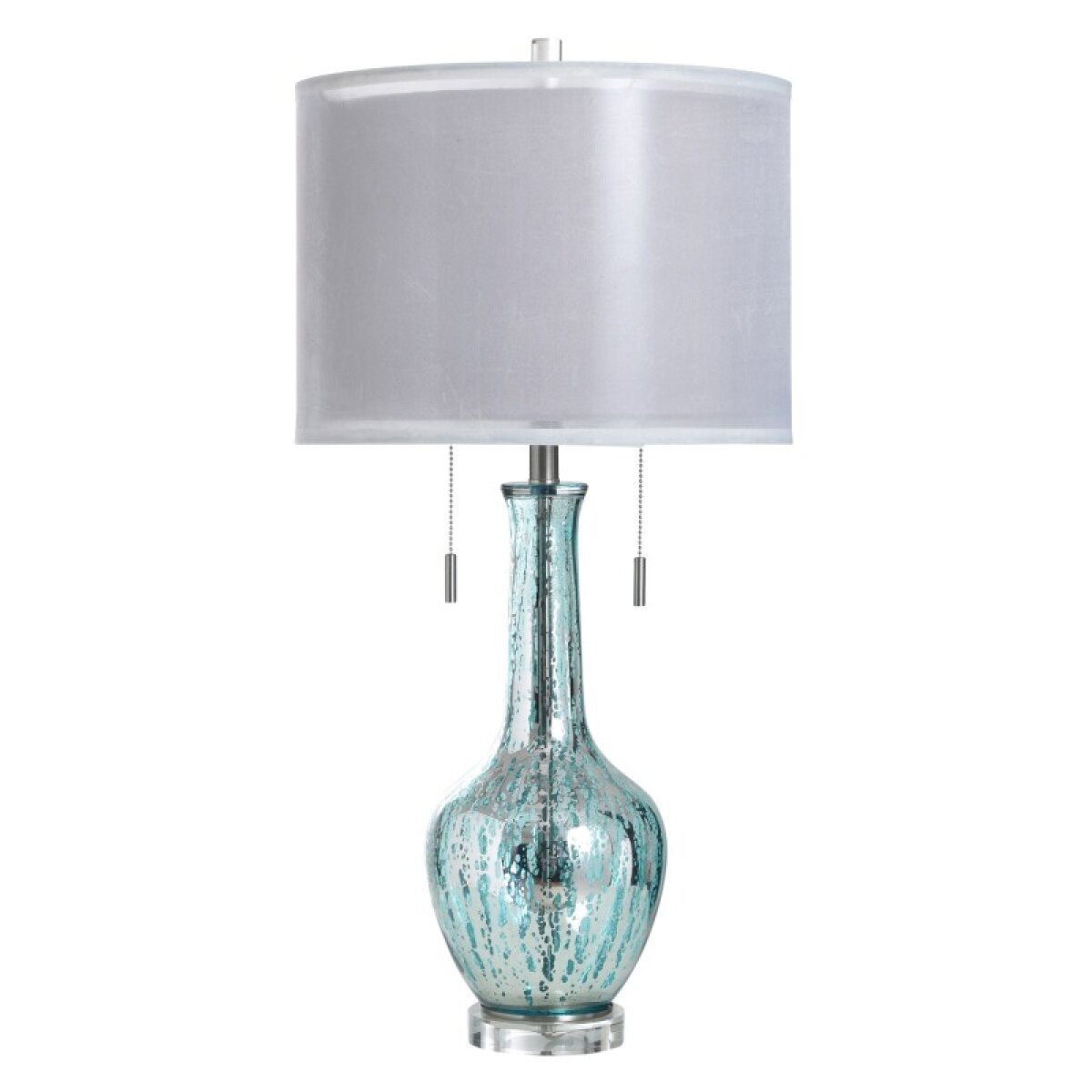 1891c23a1cc46ecba59bb27c4fb5809f Rummen Blue Glass Table Lamp - Image 1