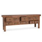 Lahey Solid Wood 11dwr Rectangle Console Table - Mission Brown - Image 5