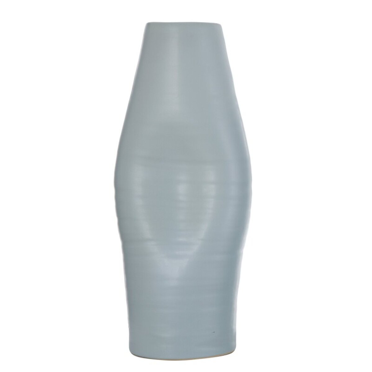 1919c86b04f47d59de0f3f8ca327c1c4 Guzzi Spat Light Blue Tall Indented Ceramic Vase - Image 1