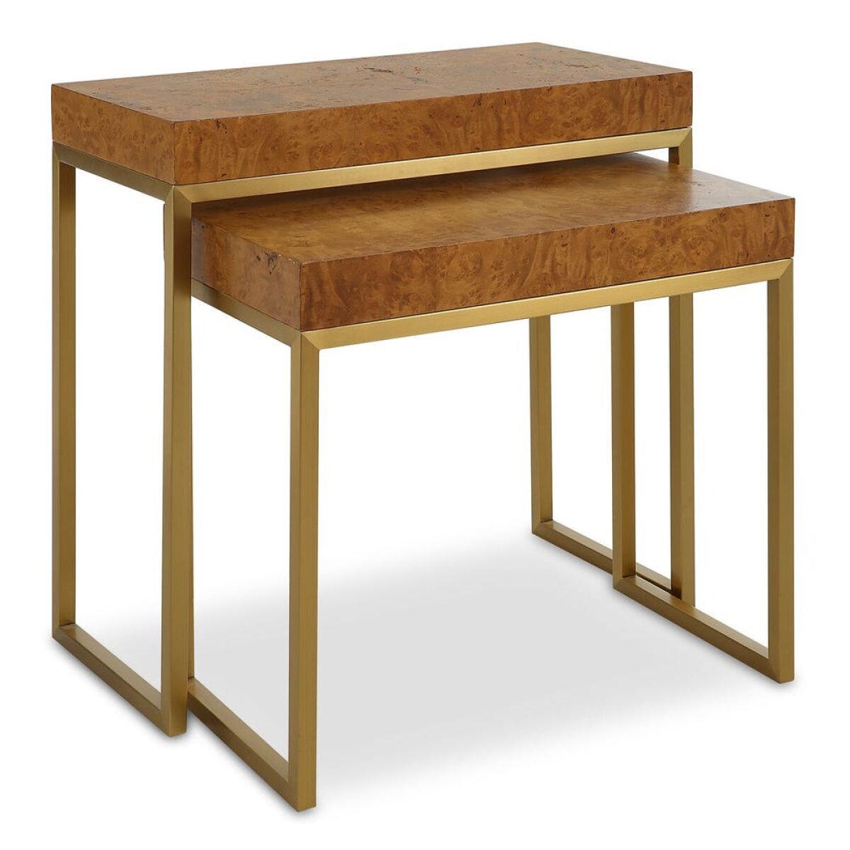 19885342cf0e5d1654b283e804e5ad9f Burl-esque Nesting Tables, S/2 - Image 1