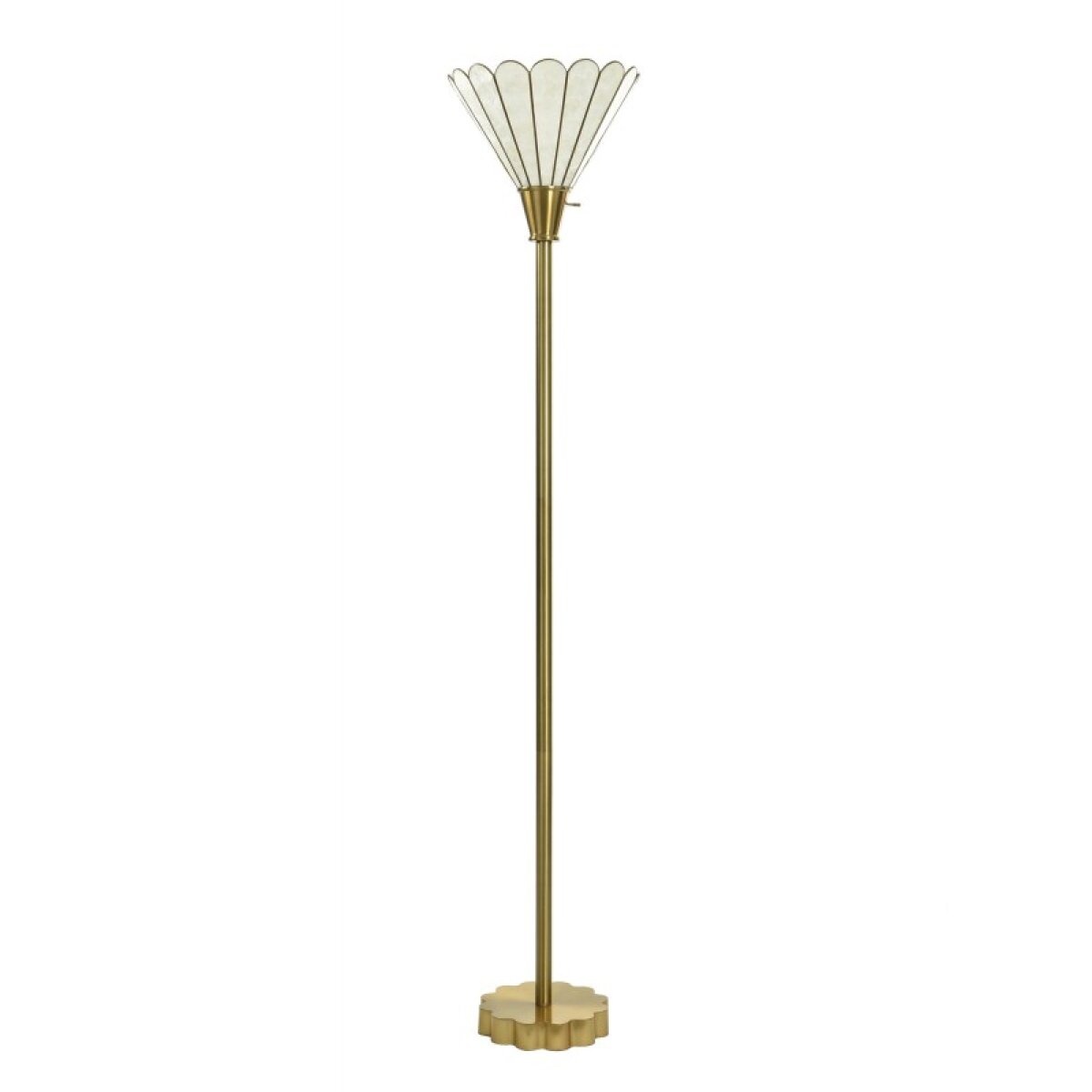 19a8a00cdb71ccde52db3ab3b621ea16 Verity Tamara Day For Stylecraft Steel Torchiere Lamp With Formica Shade - Image 1