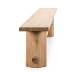 Foundation Solid Wood Counter Bench - Light Oak - Image 5