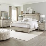 Ivy Hollow King Mantle Bed, Dresser & Mirror, Chest, Night Stand