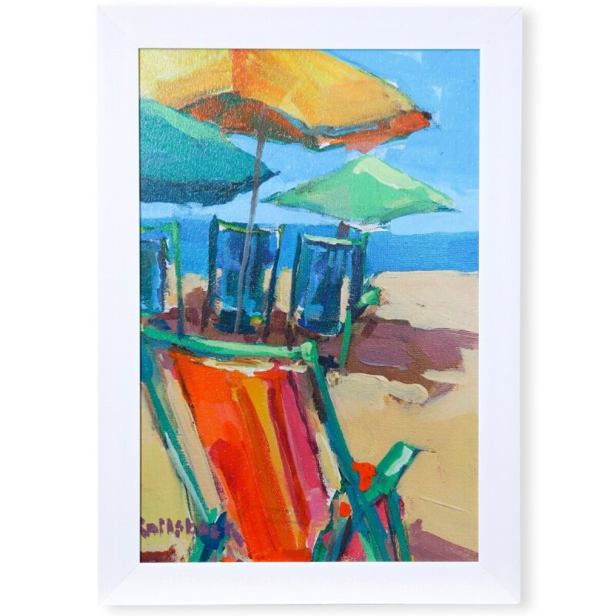 1aade39910c1e118f42036f254c893fa Beach Days Textured Framed Print - Image 1