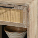 Jensen Solid Wood 1dwr Nightstand - Meadow Taupe - Image 8