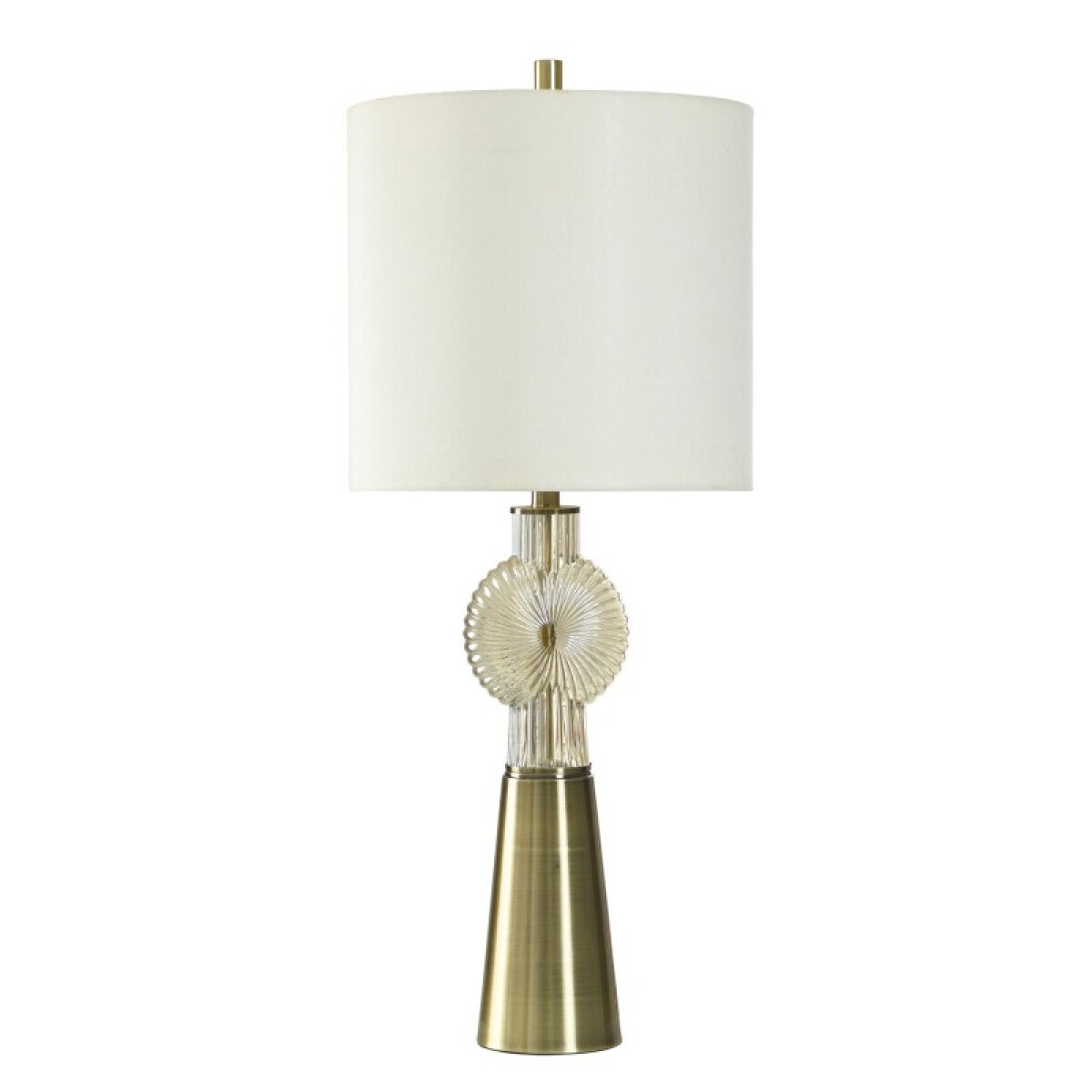 1af6506ec42505842e84ac842f6a24de Brulee Gold Metal & Glass Table Lamp - Image 1