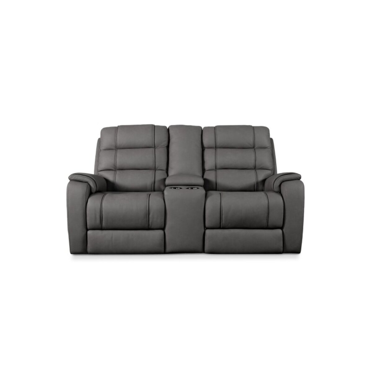 1b13a2b6359ab51ace8c2549cc15d4fb Wendell Leather Power Reclining Loveseat with Center Console - Image 1