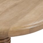 Ilaria Reclaimed Wood Round Coffee Table - Sand Washed - Image 6