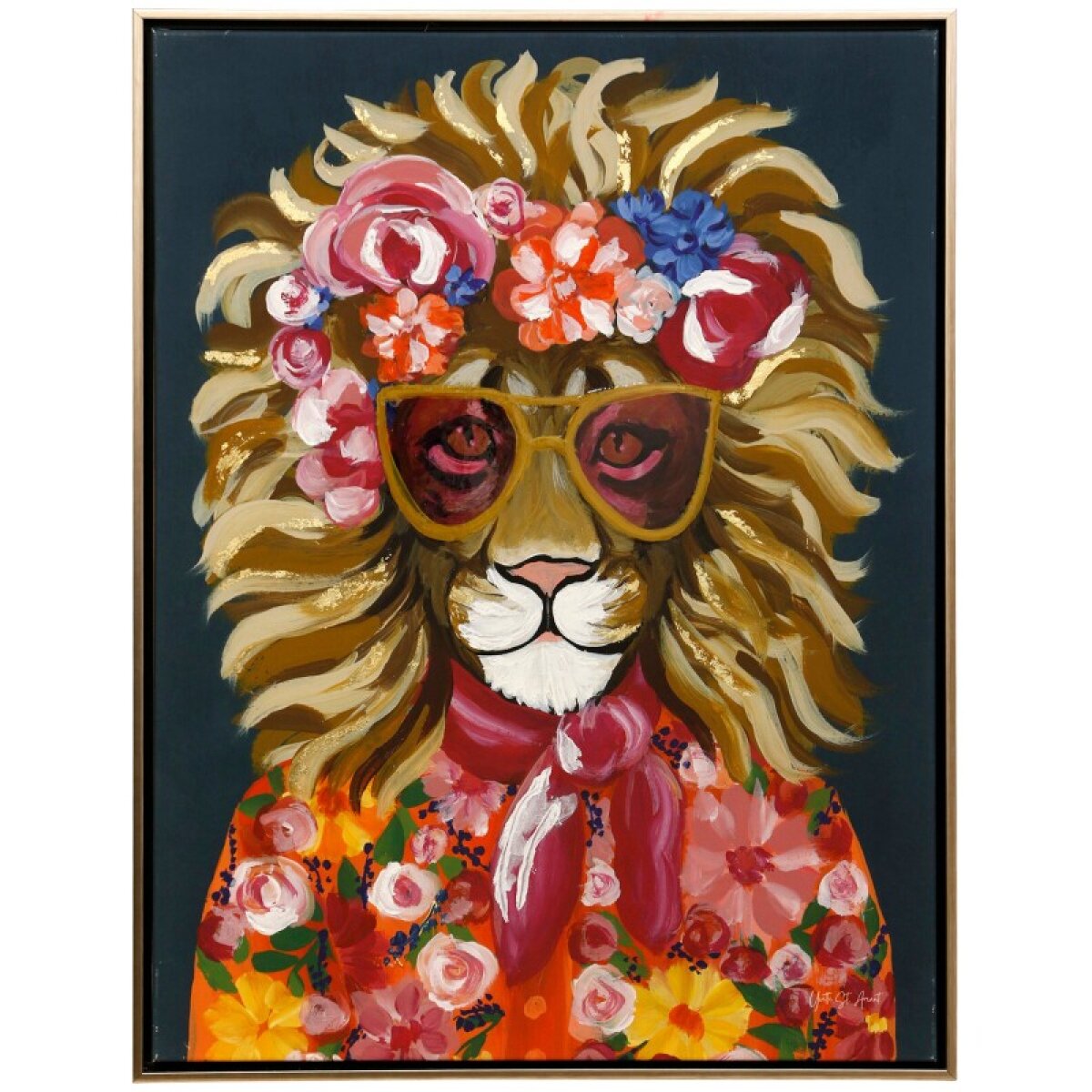 1c618f125fcfaffab1431f53965205e1 Miami Living Lion Manufactured Canvas - Image 1
