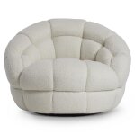 Coco Fabric Swivel Chair - Image 3