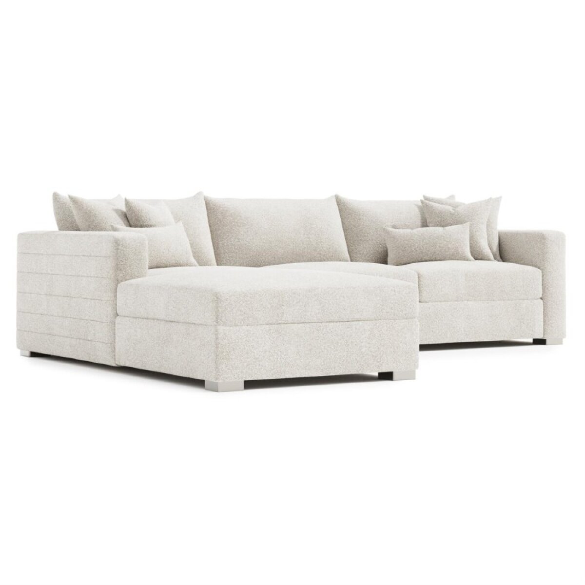 1d1af4ac8b7fe8a83fa7f3f85731473d Helena Fabric Sectional Metal Foot - Image 1