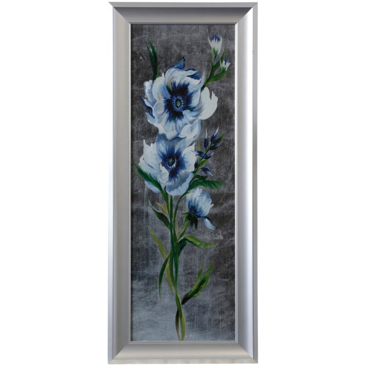 1d5eebaed7f4bb90e8f7c561c4d883aa White Poppies I Textured Framed Print - Image 1