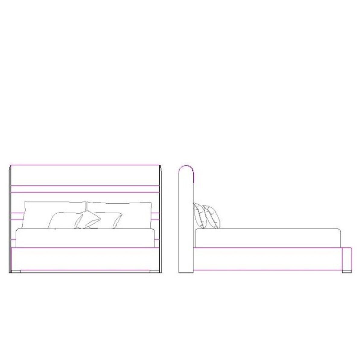 1de8a82cc07c87be8a9c1a1de196f8d1 Prado Panel Bed King Headboard - Image 1