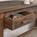 Ezra Reclaimed Wood 6dwr Console Table - Natural - Image 13