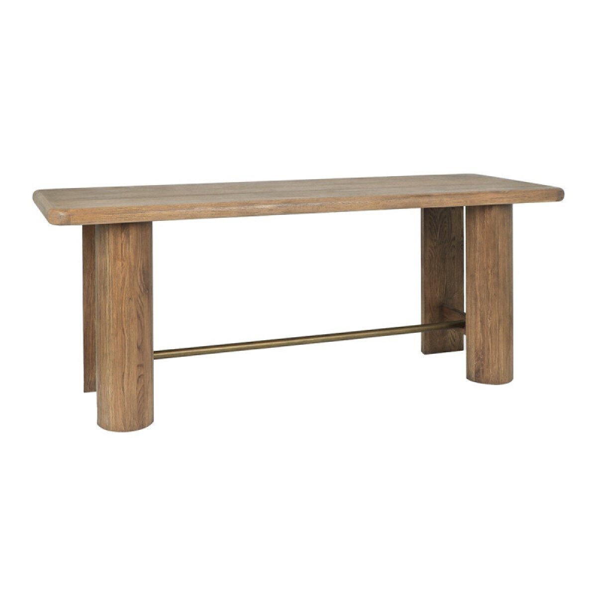 1e351925f033c505ca6403033ab79c56 Tacoma Solid Wood Rectangle Gathering Table - Tawny Brown - Image 1
