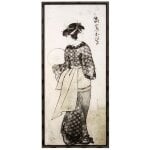 Back View Of Ohisa Textured Framed Print