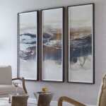 Graphite Horizon Framed Prints, S/3 - Image 7