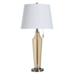 Elegance & Antique Brass Glass Table Lamp